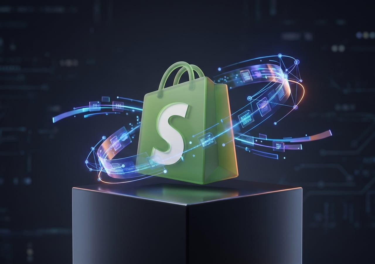 AI Commerce — Optimising Shopify for AI Search: ChatGPT & Perplexity — illustration