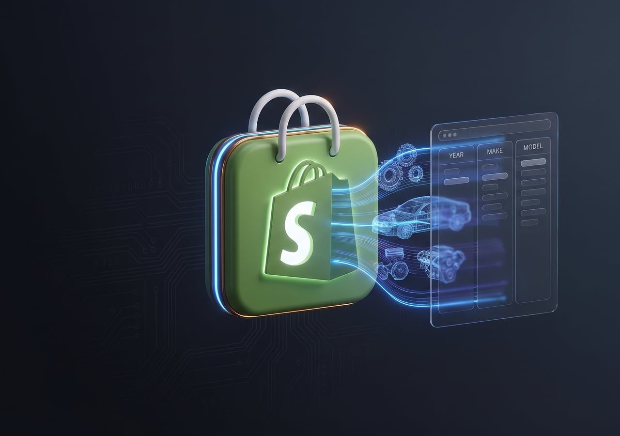 Automotive — Year/Make/Model Filtering for Auto Parts Stores — illustration